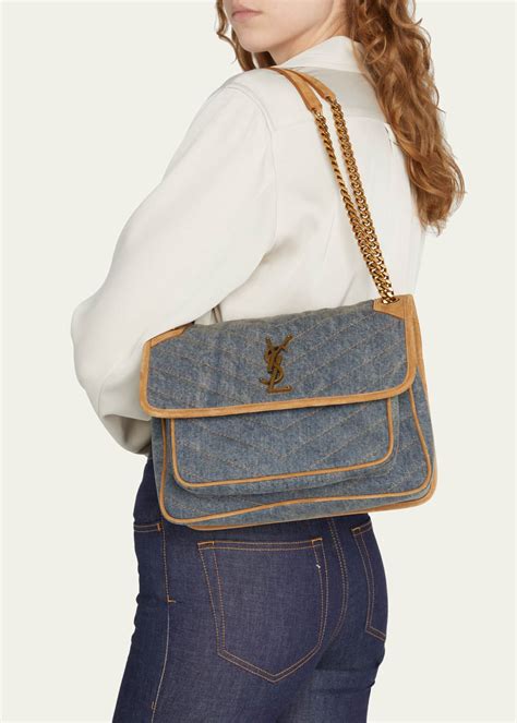 ysl small niki shoulder bag|YSL medium niki bag.